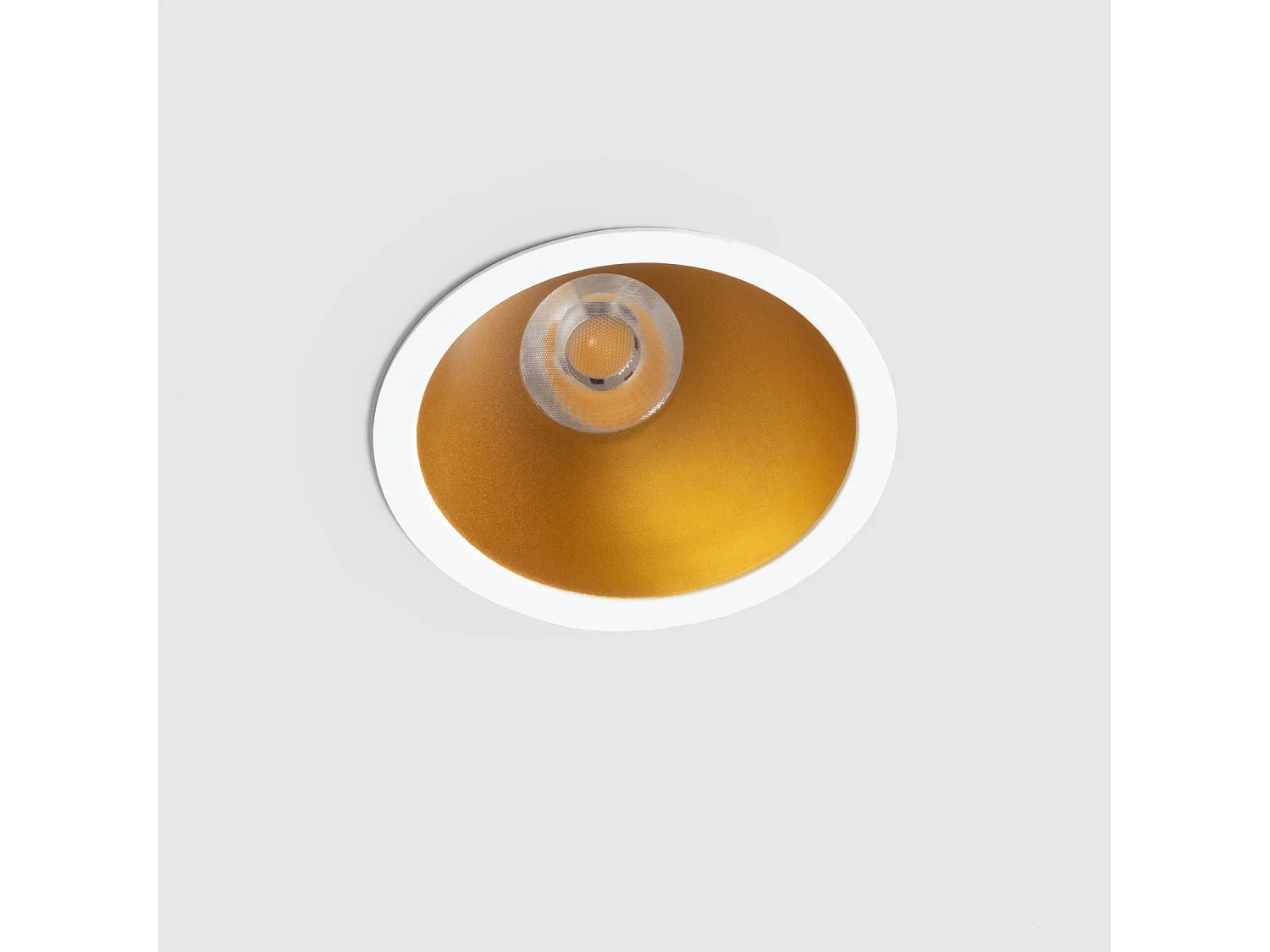 Spot Downlight LED 9W / 12W Conique Inclinaison 20º Areni Coupe Ø 85 mm 2700K Or Blanc chaud 9 W