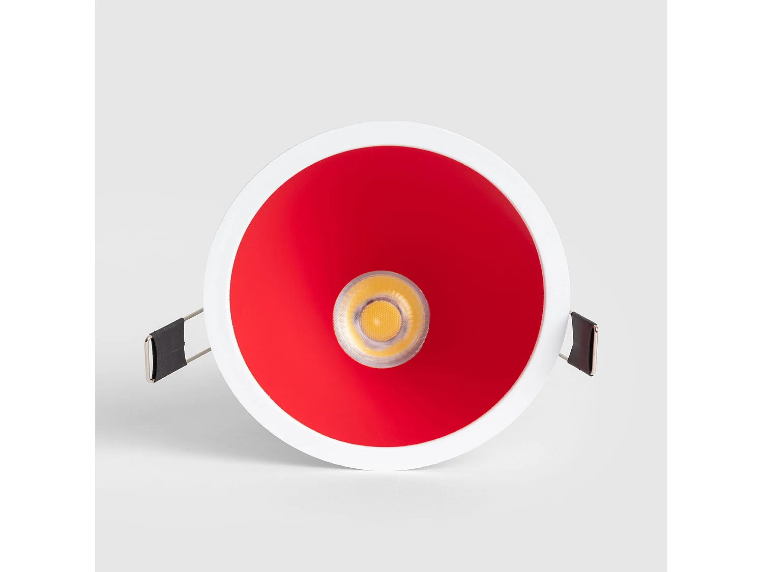 Faretto Downlight LED 9-12W Conico Inclinazione 20º Areni Foro Ø 100 mm 4000K Rosso Bianco Naturale 12 W