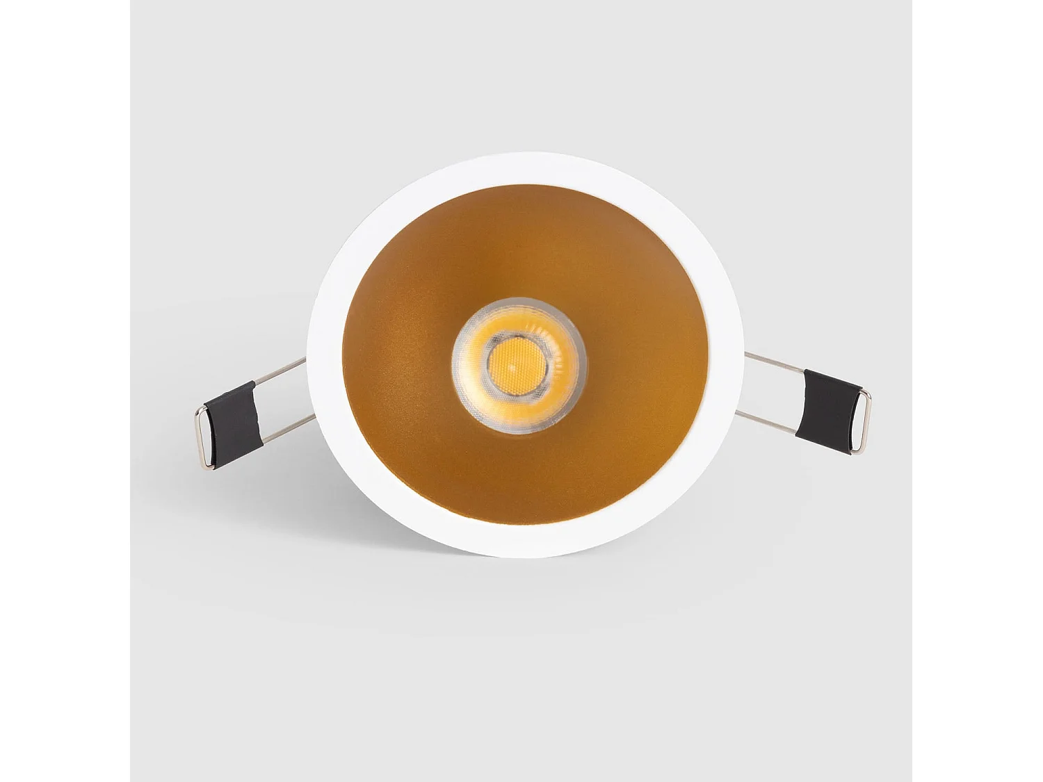 Faretto Downlight LED 9-12W Conico Inclinazione 20º Areni Foro Ø 85 mm 3500K Oro Bianco Caldo 12 W