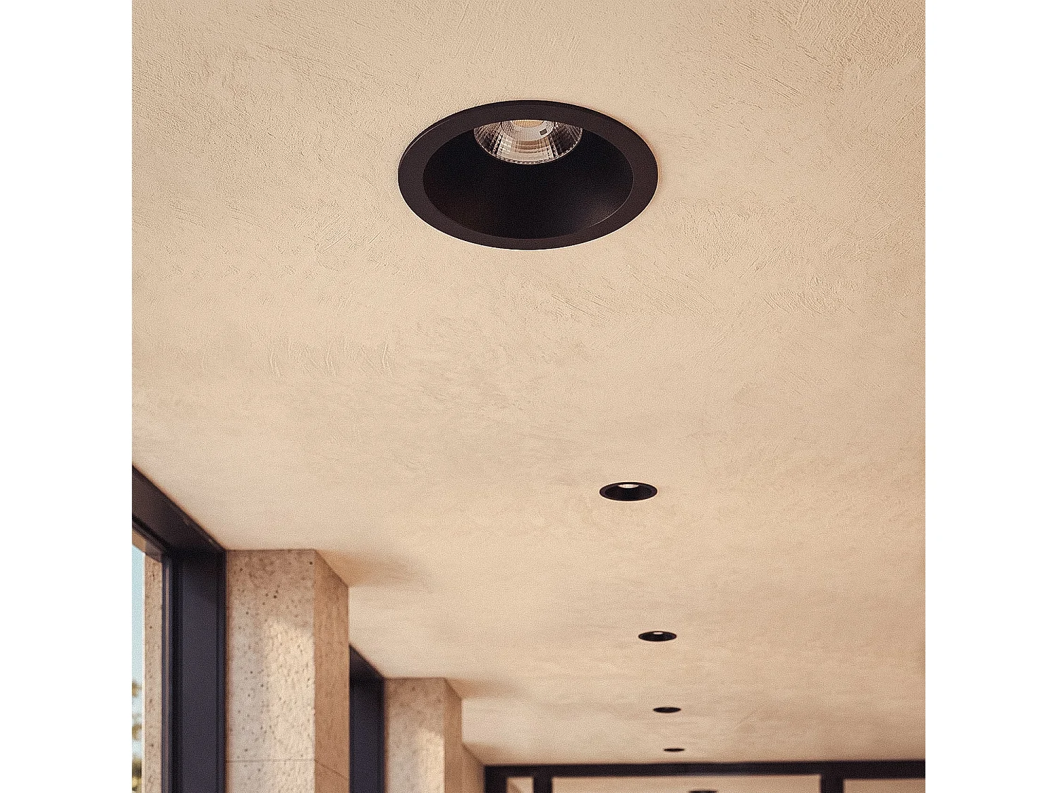 Faretto Downlight LED 5-7W Conico Areni Foro Ø 65 mm 4000K Rosso Bianco Naturale 7 W
