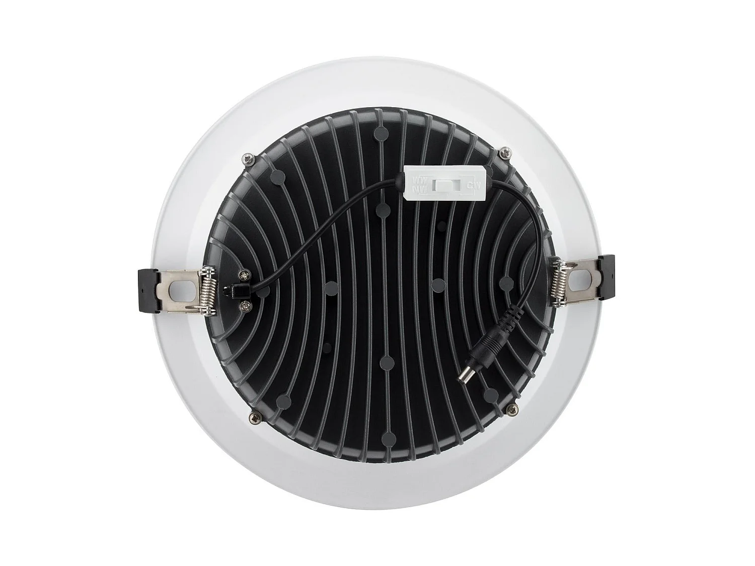 Downlight LED 50W Rond  Aero 130 lm/W Microprismatique  Coupe Ø 200 mm