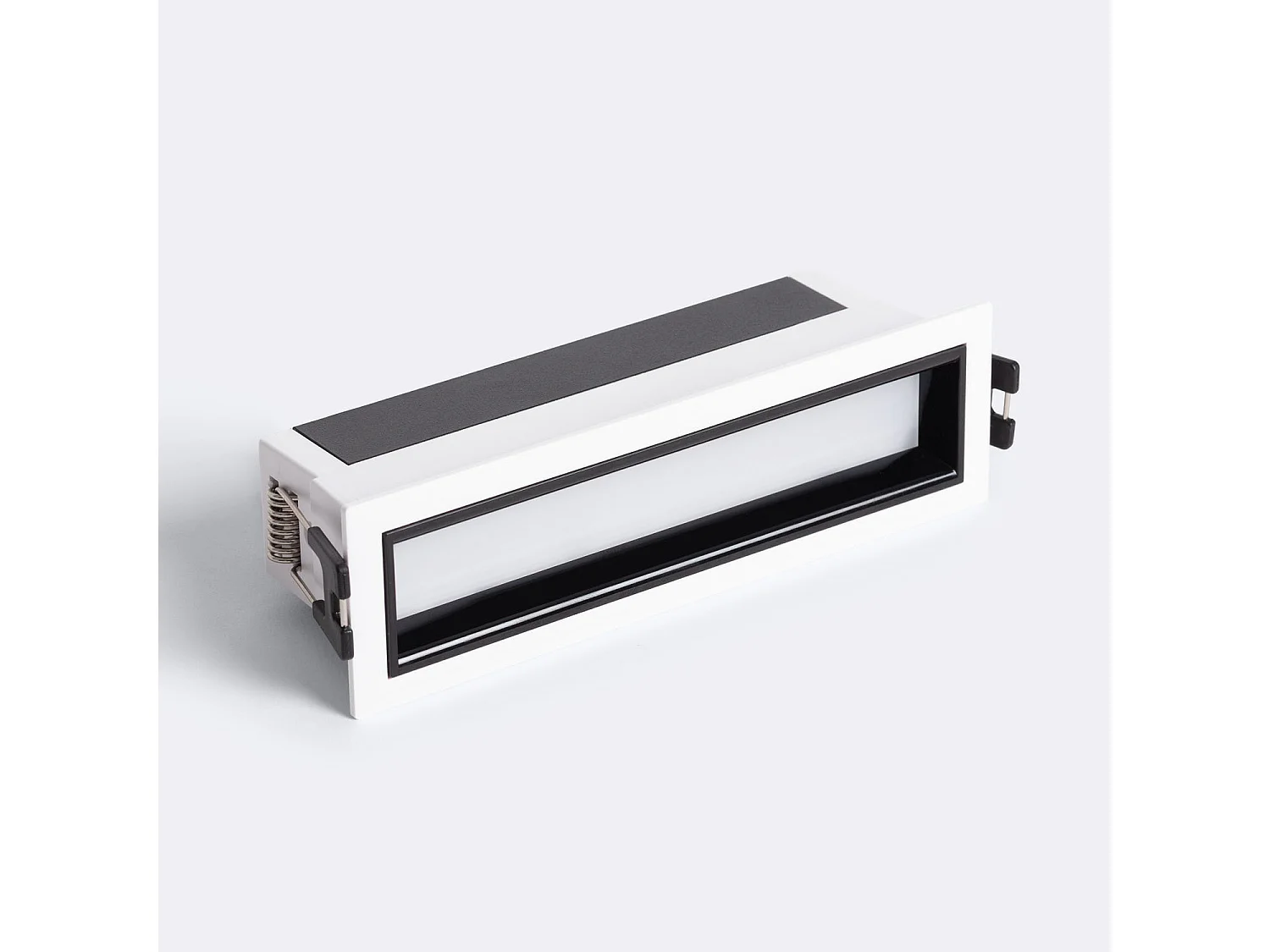 Spot Linéaire LED 7W Encastrable Neale CRI90 Coupe 140x35 mm 3000K Blanc / Noir Blanc chaud