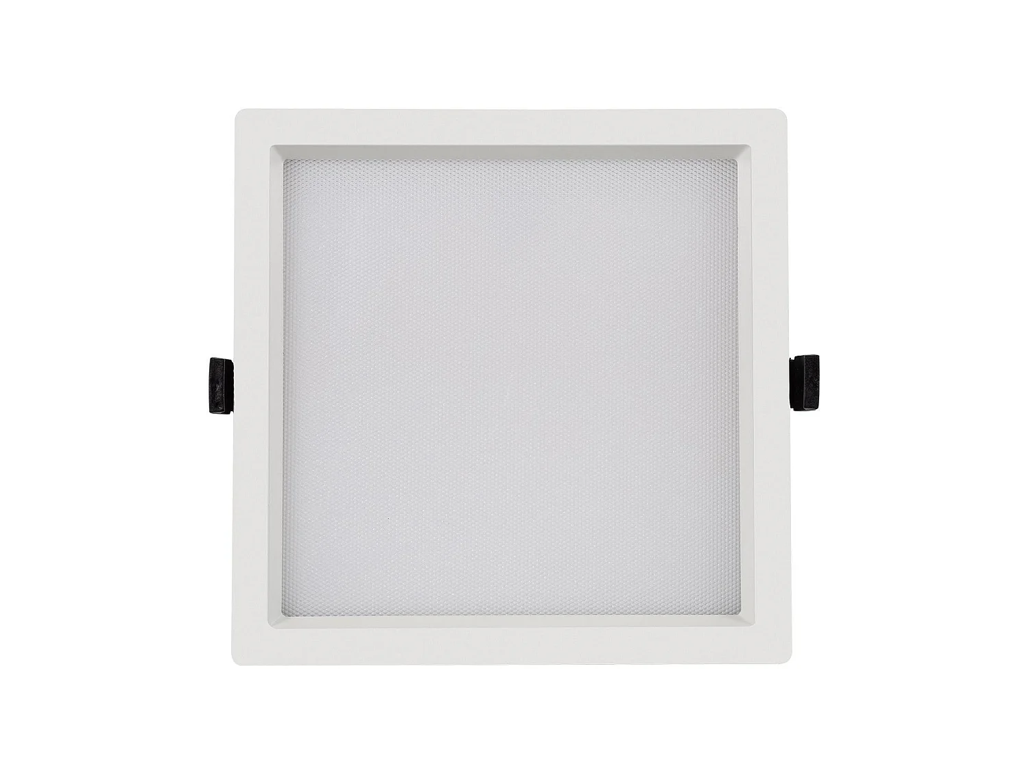 Downlight LED 30W Carré  Aero 130 lm/W Microprismatique  Coupe 210x210 mm 3000K - 4000K - 6000K Sélectionnable (chaud-neutre-froid)