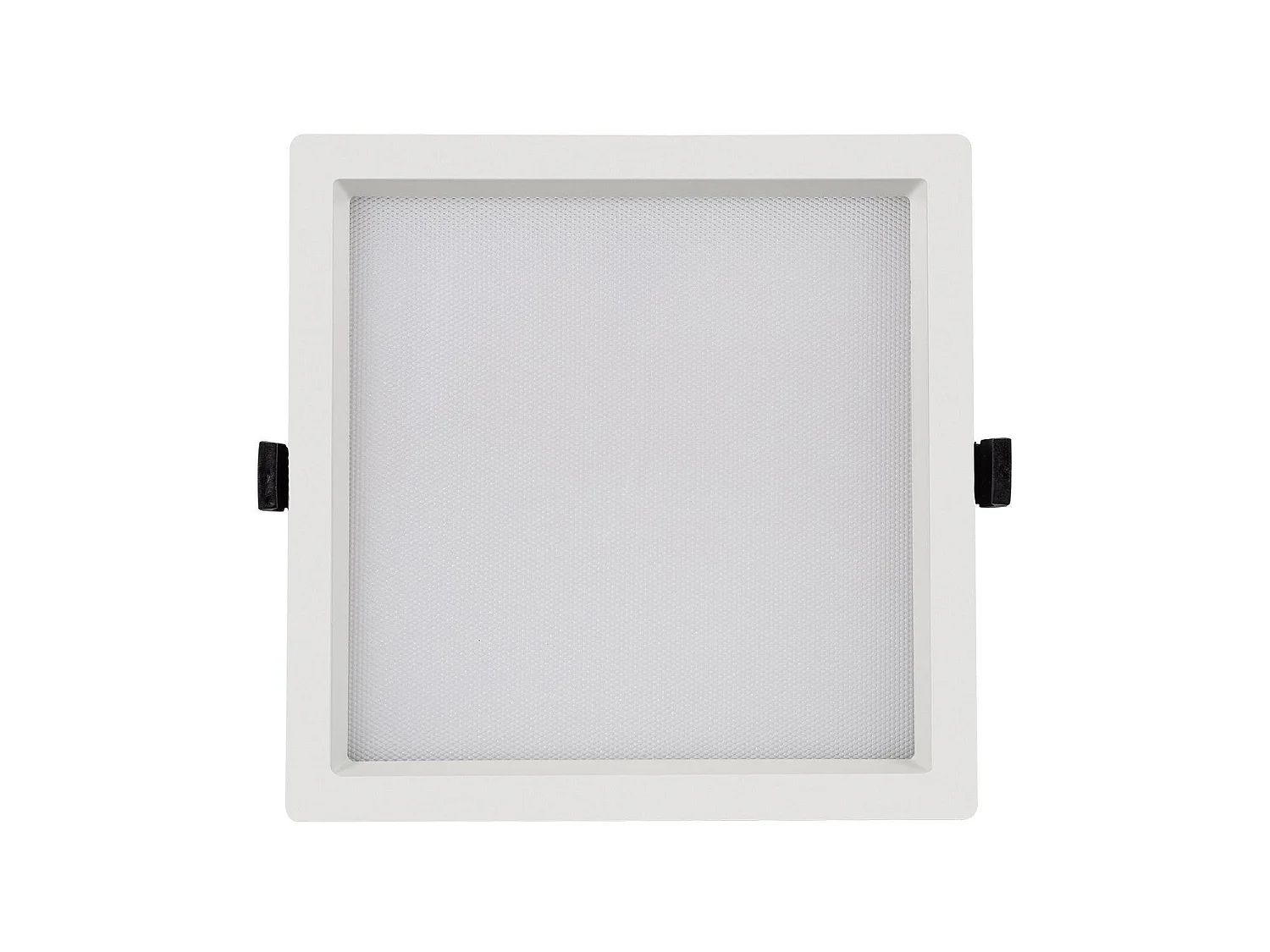 Downlight LED 30W Carré  Aero 130 lm/W Microprismatique  Coupe 210x210 mm 3000K - 4000K - 6000K Sélectionnable (chaud-neutre-froid)
