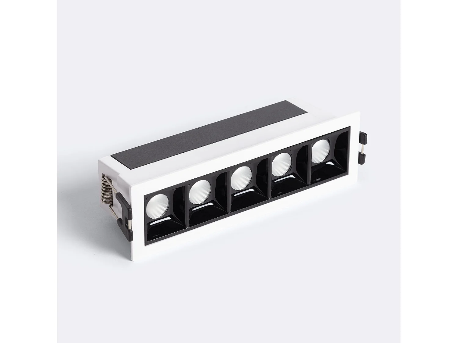 Spot LED Linéaire 7W Encastrable Batyo CRI90 Coupe 140x35 mm 3000K Blanc / Noir Blanc chaud