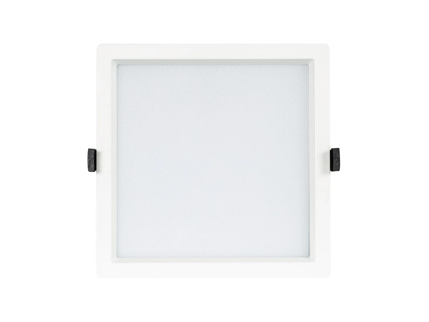 Downlight LED 40W Carré  Aero 130 lm/W Microprismatique  Coupe 210x210 mm 3000K - 4000K - 6000K Sélectionnable (chaud-neutre-froid)