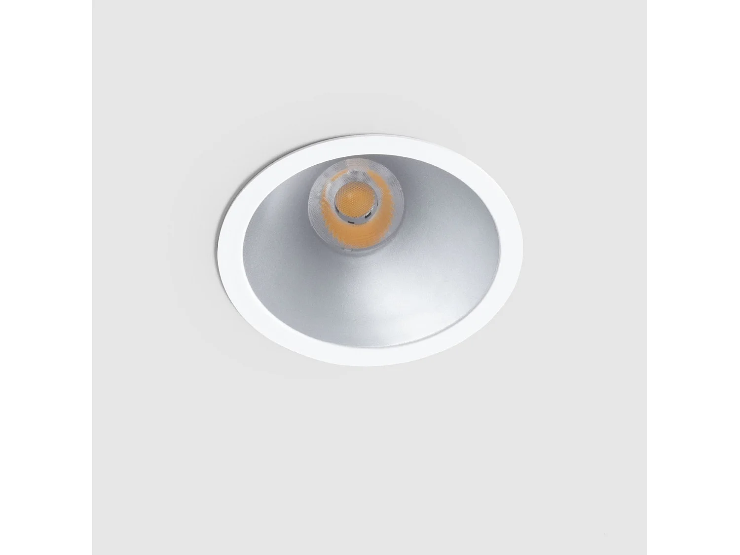 Foco Downlight LED 9W / 12W Cónico inclinación 20º Areni Corte Ø 85 mm 4000K Gris Blanco Neutro 12 W