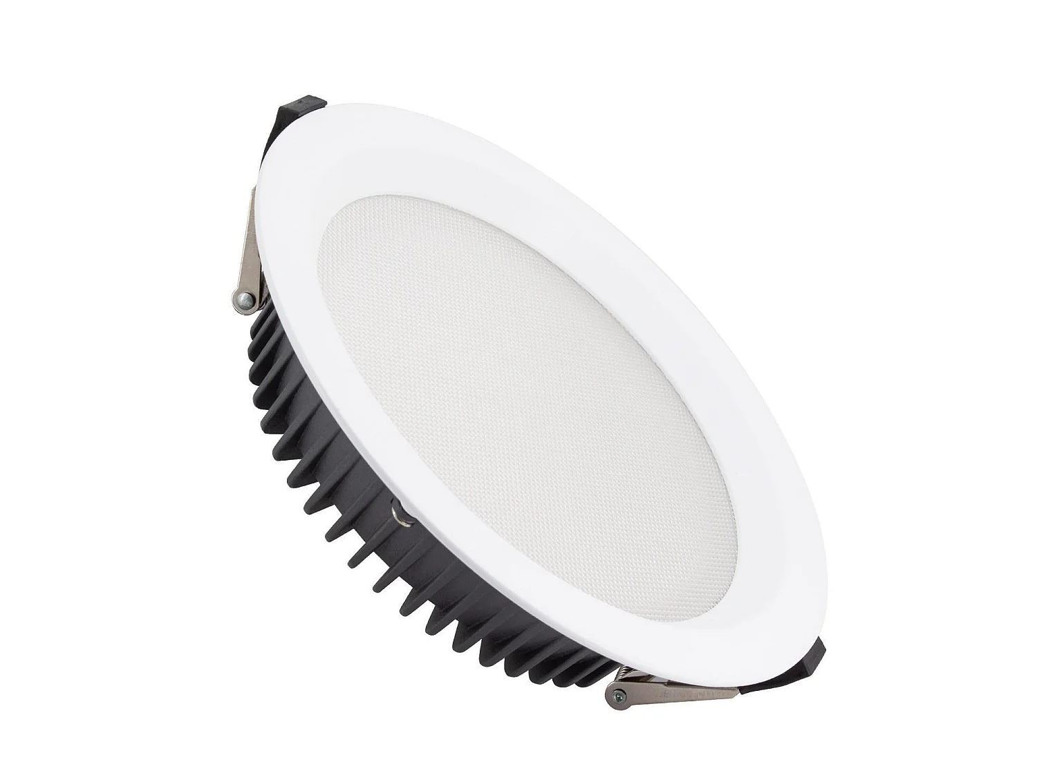 Downlight LED 30W Rond  Aero 130 lm/W Microprismatique  Coupe Ø 200 mm 2700K - 3000K - 4000K Sélectionnable (chaud-neutre)