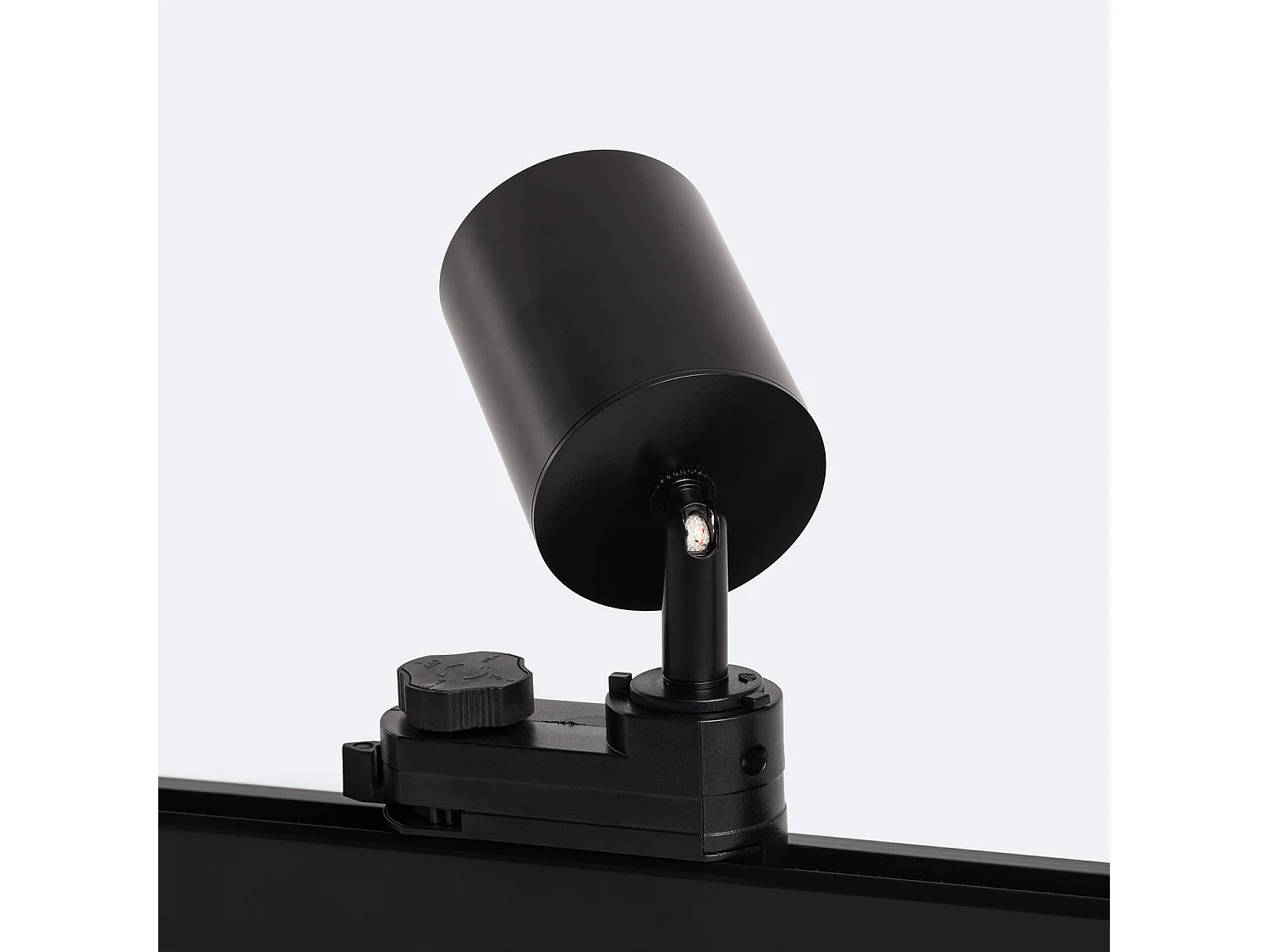 Spot LED sur Rail Triphasé 10W Dimmable Mallet Noir 3000K Blanc chaud