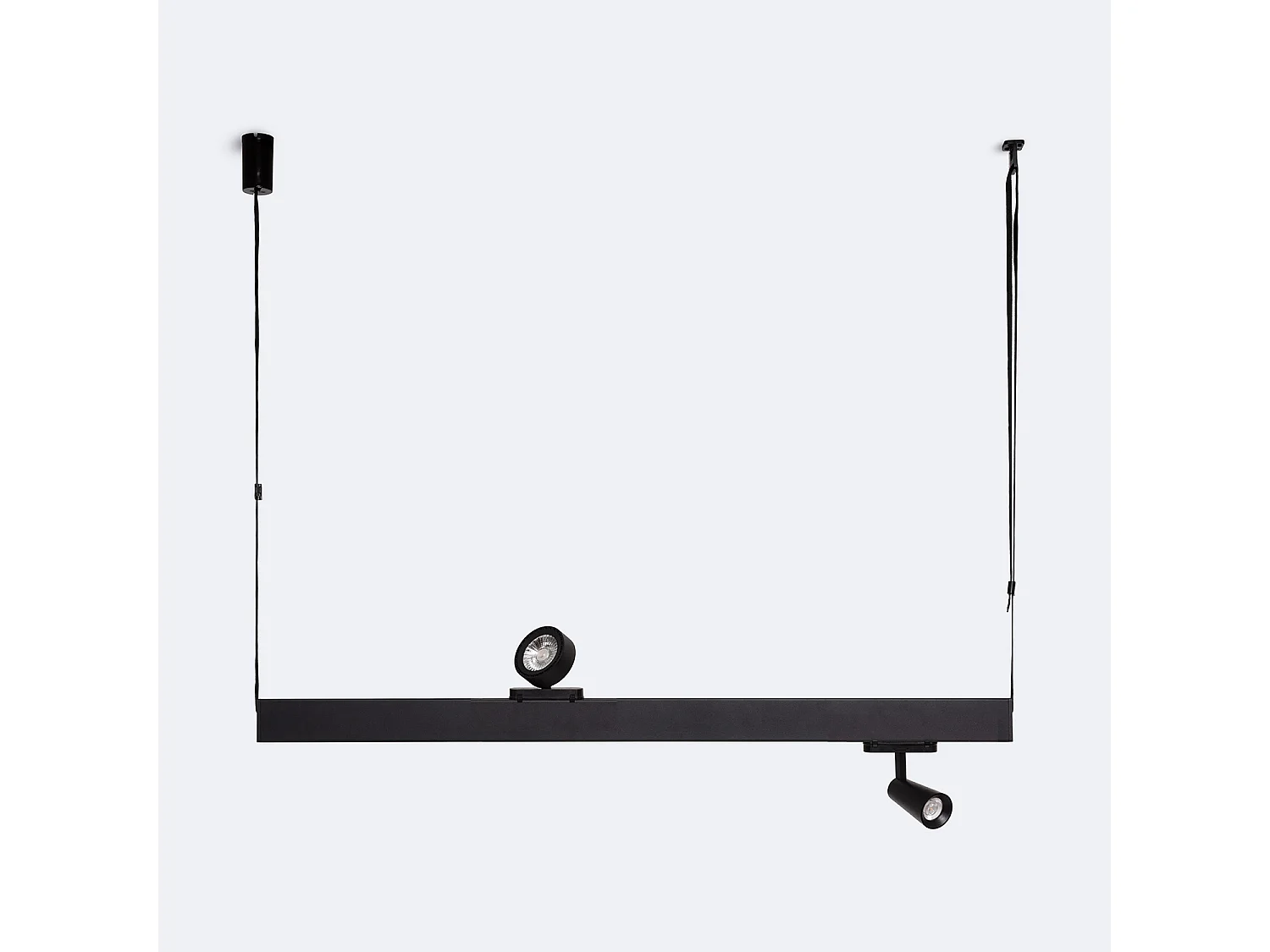Barre Linéaire LED 120cm 30W Suwis avec Rail Magnétique 20mm Noir