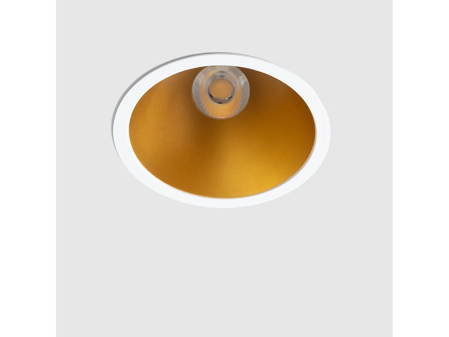 Spot Downlight LED 9W / 12W Conique Inclinaison 20º Areni Coupe Ø 100 mm 4000K Or Blanc neutre 9 W