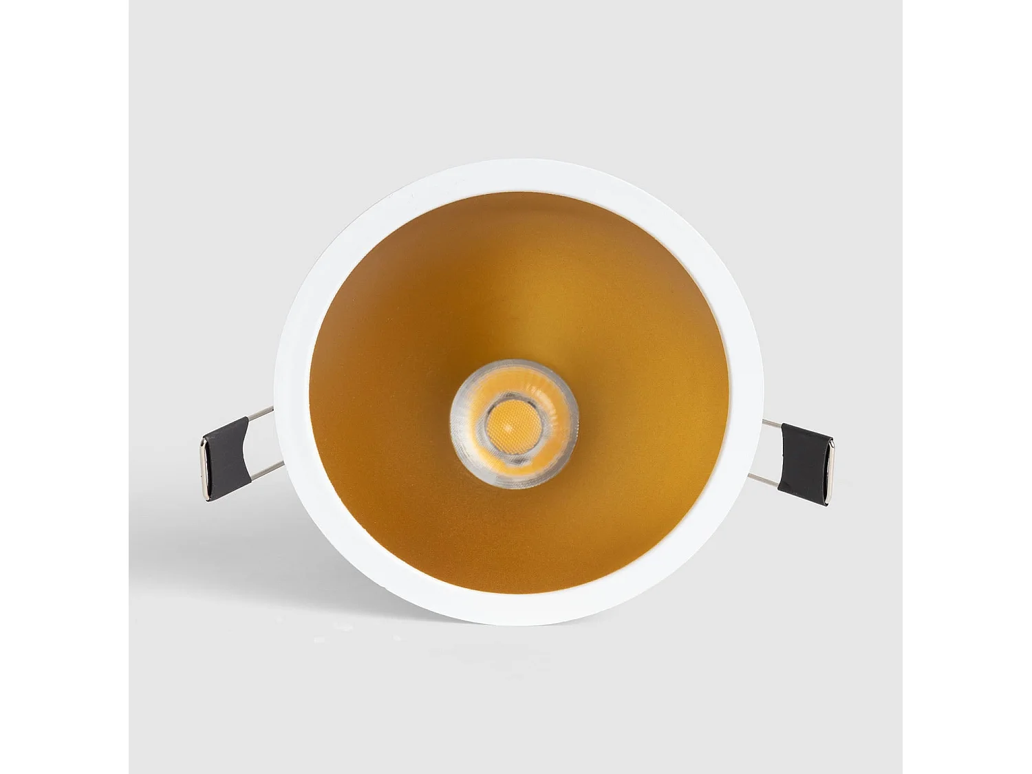 Spot Downlight LED 9W / 12W Conique Inclinaison 20º Areni Coupe Ø 100 mm 4000K Or Blanc neutre 9 W