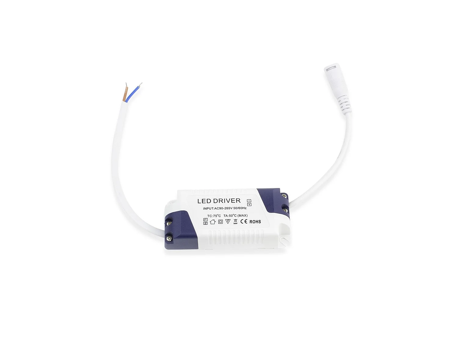 Dalle LED 6W Ronde SuperSlim Coupe Ø 110 mm (Pack 5) 3000K Blanc chaud