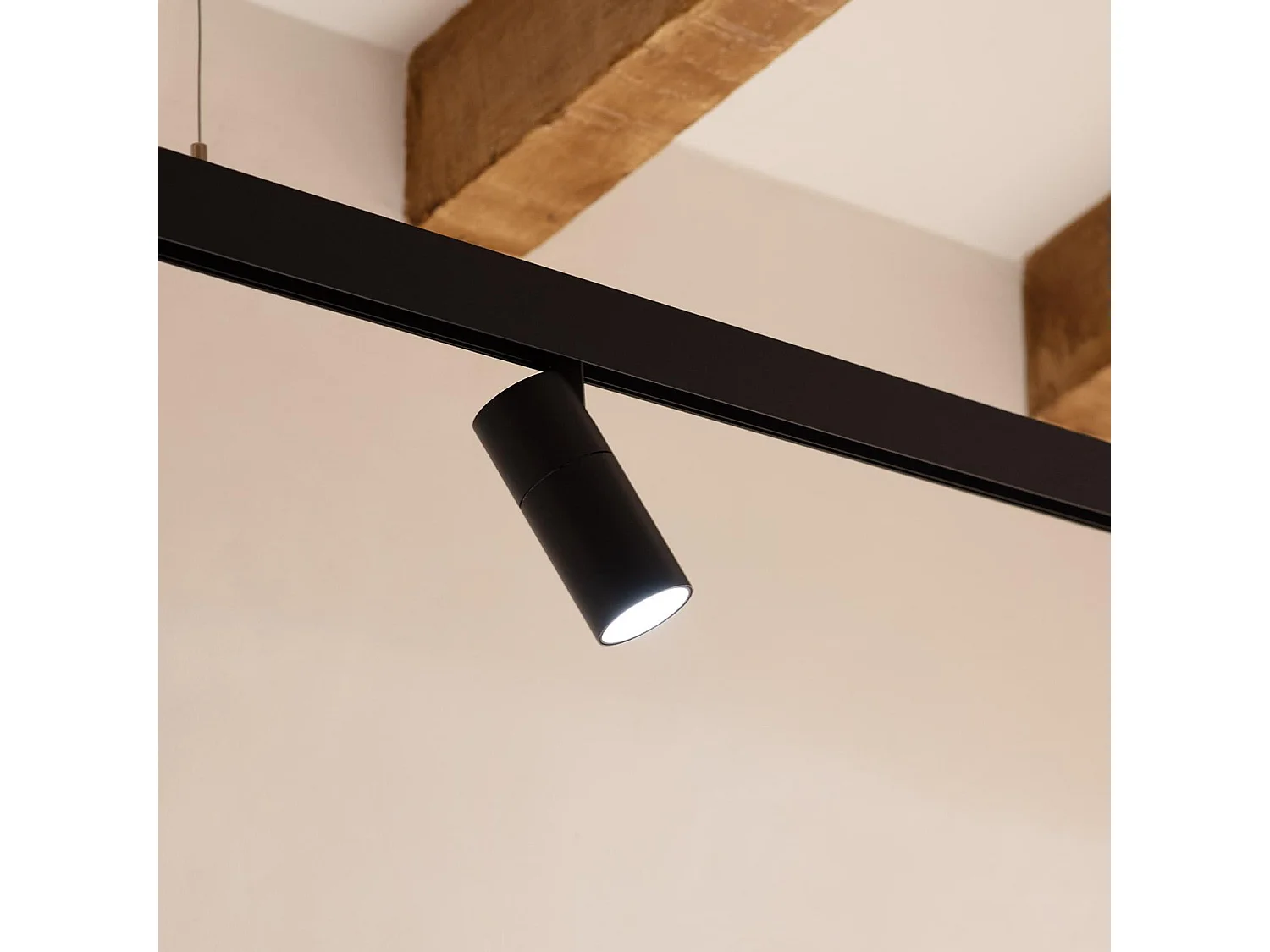 Spot LED sur Rail Magnétique 20mm 20W 48V Noir Sélectionnable (chaud-neutre) 2700K - 3500K - 4000K