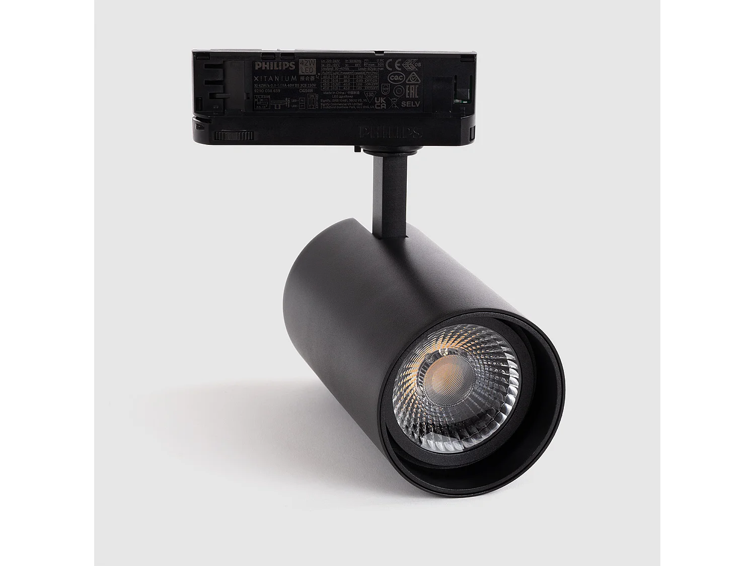 Spot LED sur Rail Triphasé 40W   Fasano  2700K Blanc Blanc chaud