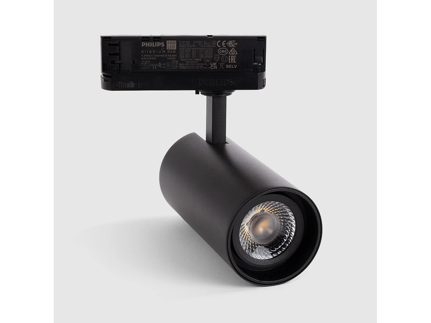 Spot LED sur Rail Triphasé 30W   Fasano  4000K Blanc Blanc neutre
