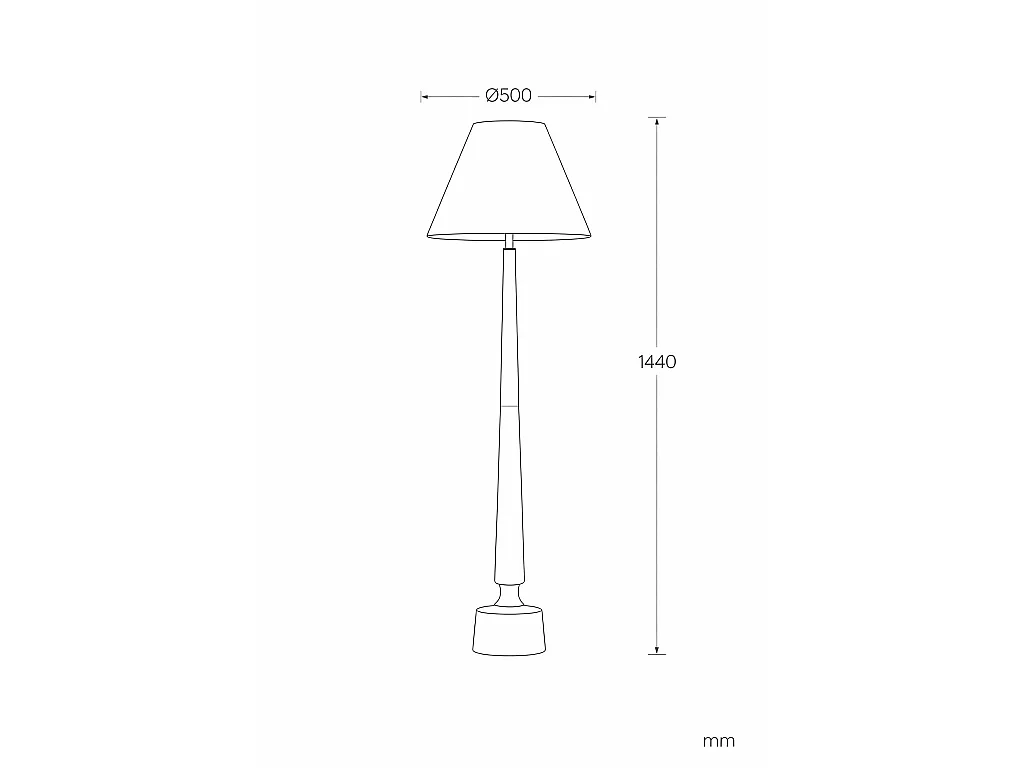 Lámpara de Pie Madera Kehna ILUZZIA Beige