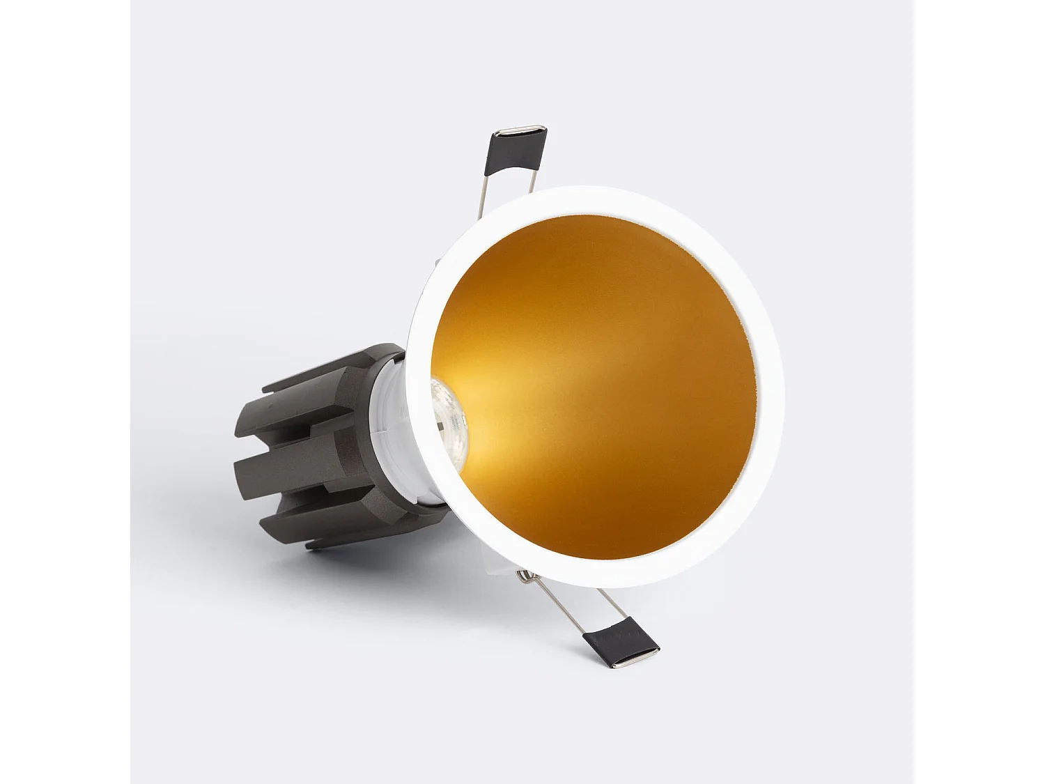 Foco Downlight LED 9W / 12W Cónico inclinación 20º Areni Corte Ø 100 mm 2700K Dorado Blanco Cálido 9 W
