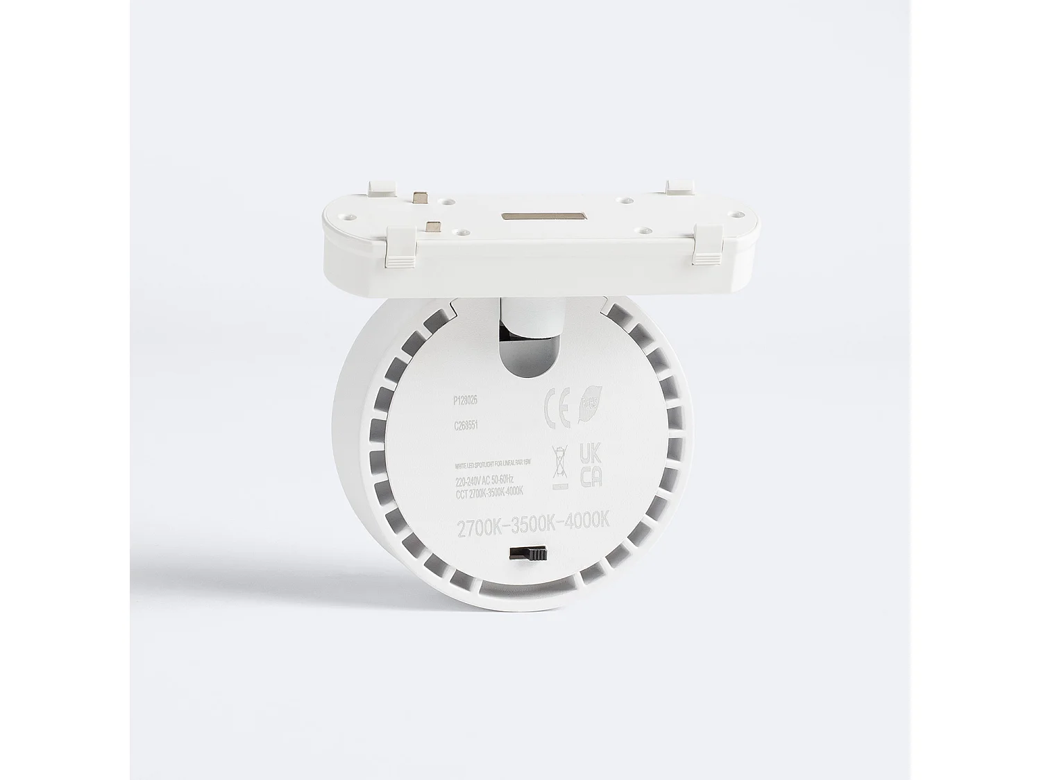Spot LED sur Rail Magnétique 15W pour Barres Linéaires Suwis Blanc 2700K - 3500K - 4000K