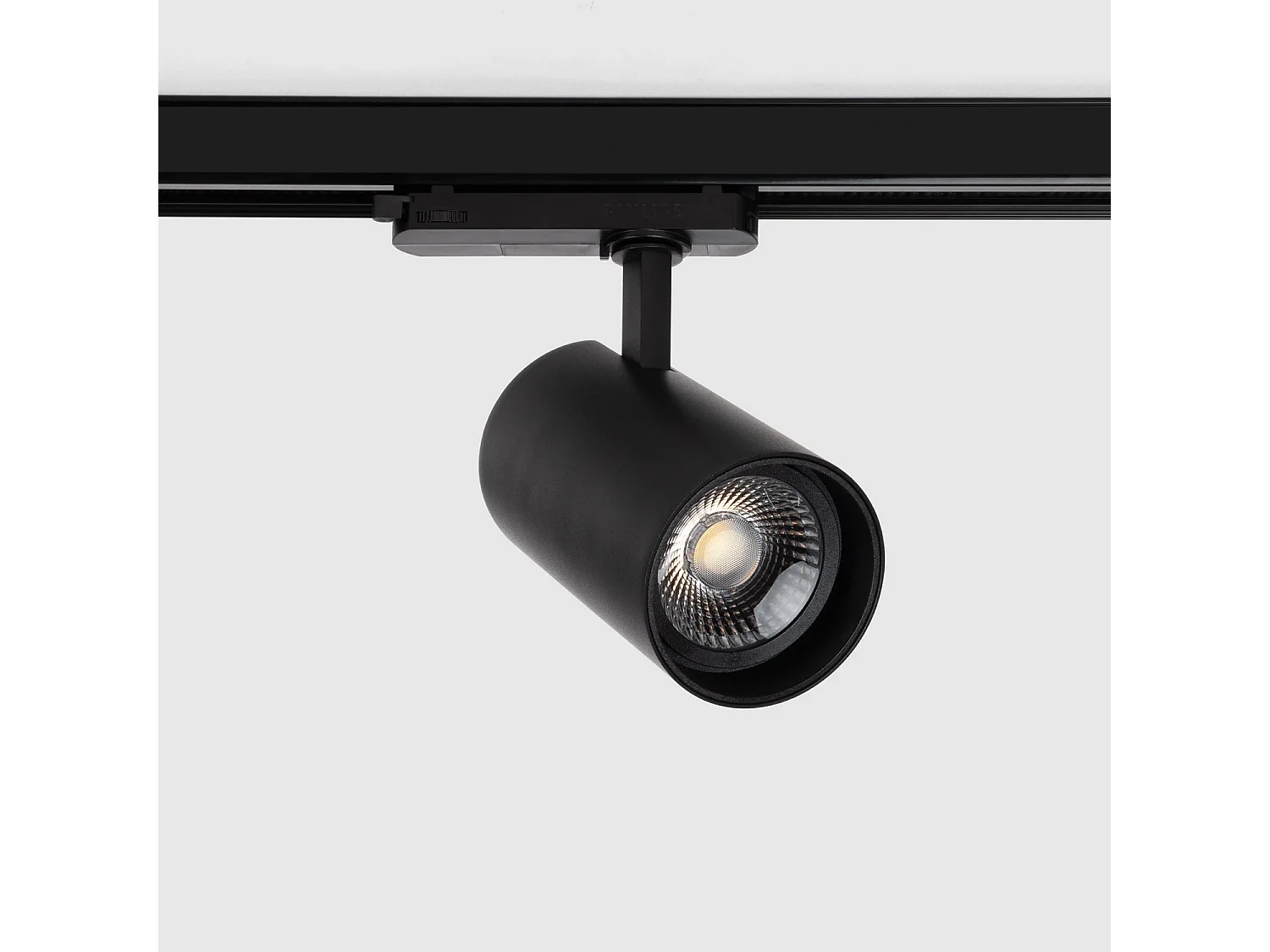 Spot LED sur Rail Triphasé 40W   Fasano  2700K - 4000K Noir Sélectionnable (chaud-neutre)