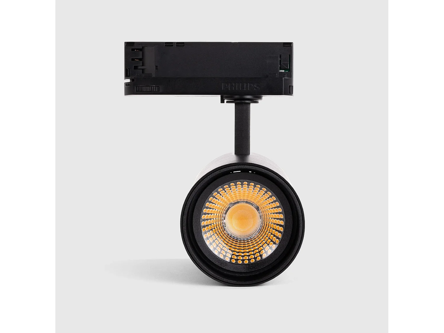 Spot LED sur Rail Triphasé 40W   Fasano  2700K - 4000K Noir Sélectionnable (chaud-neutre)