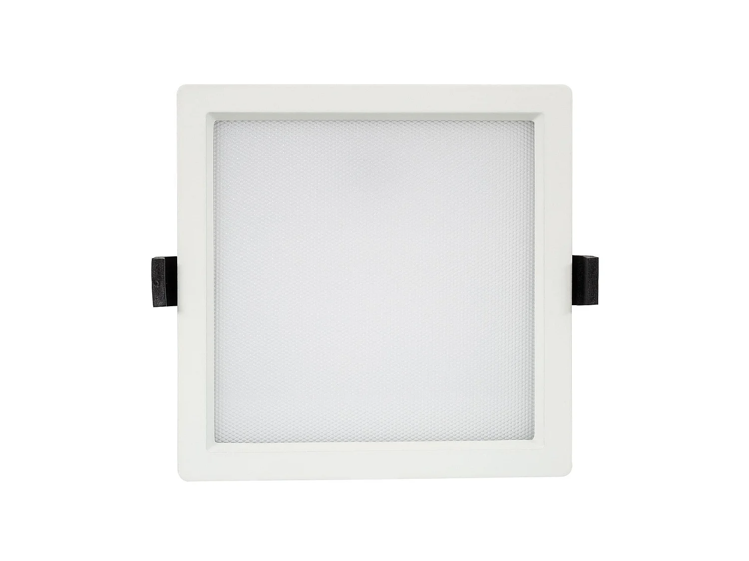 Downlight LED 25W Carré  Aero 130 lm/W Microprismatique  Coupe 165x165 mm 3000K - 4000K - 6000K Sélectionnable (chaud-neutre-froid)