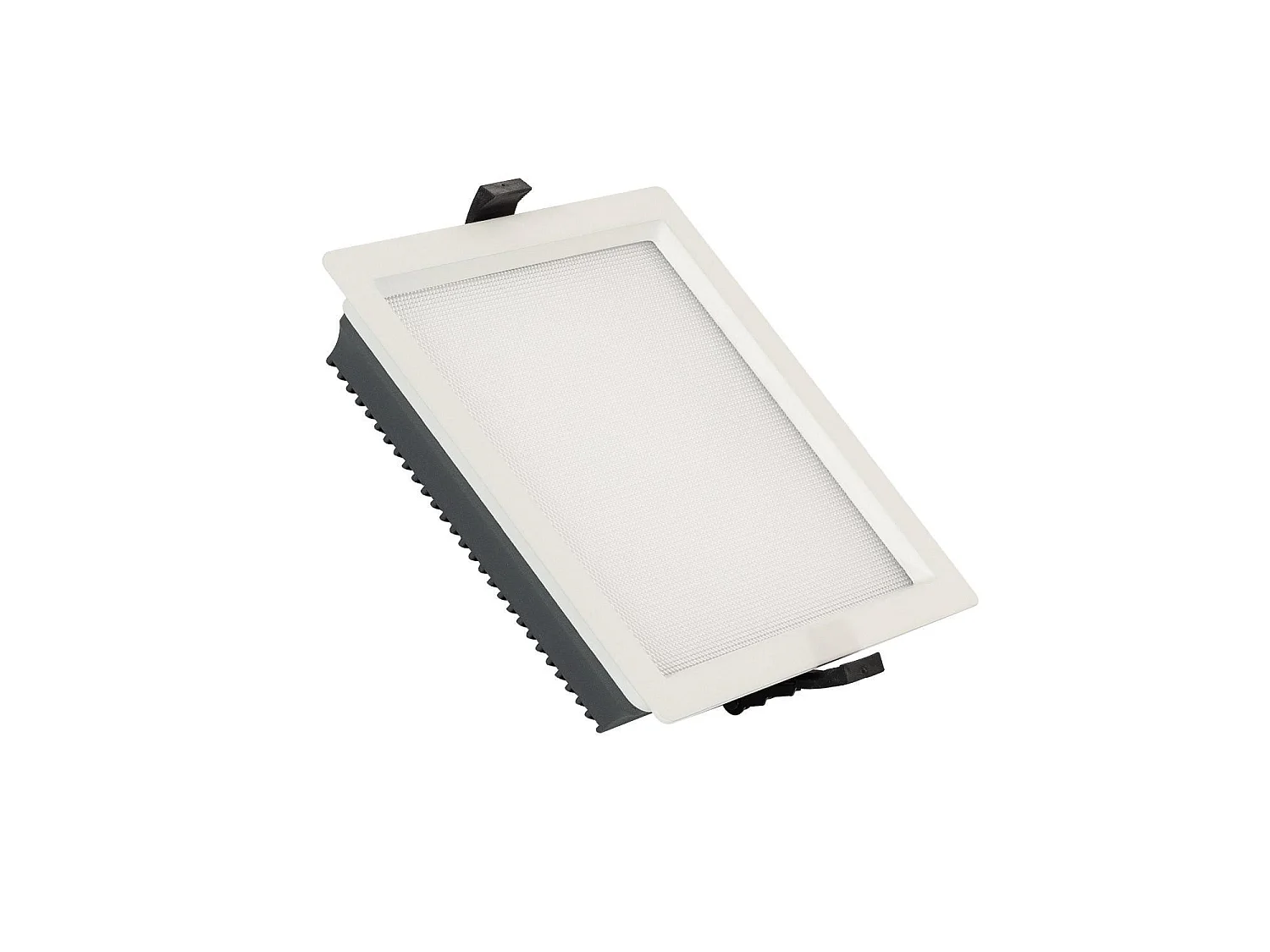 Downlight LED 25W Carré  Aero 130 lm/W Microprismatique  Coupe 165x165 mm 3000K - 4000K - 6000K Sélectionnable (chaud-neutre-froid)