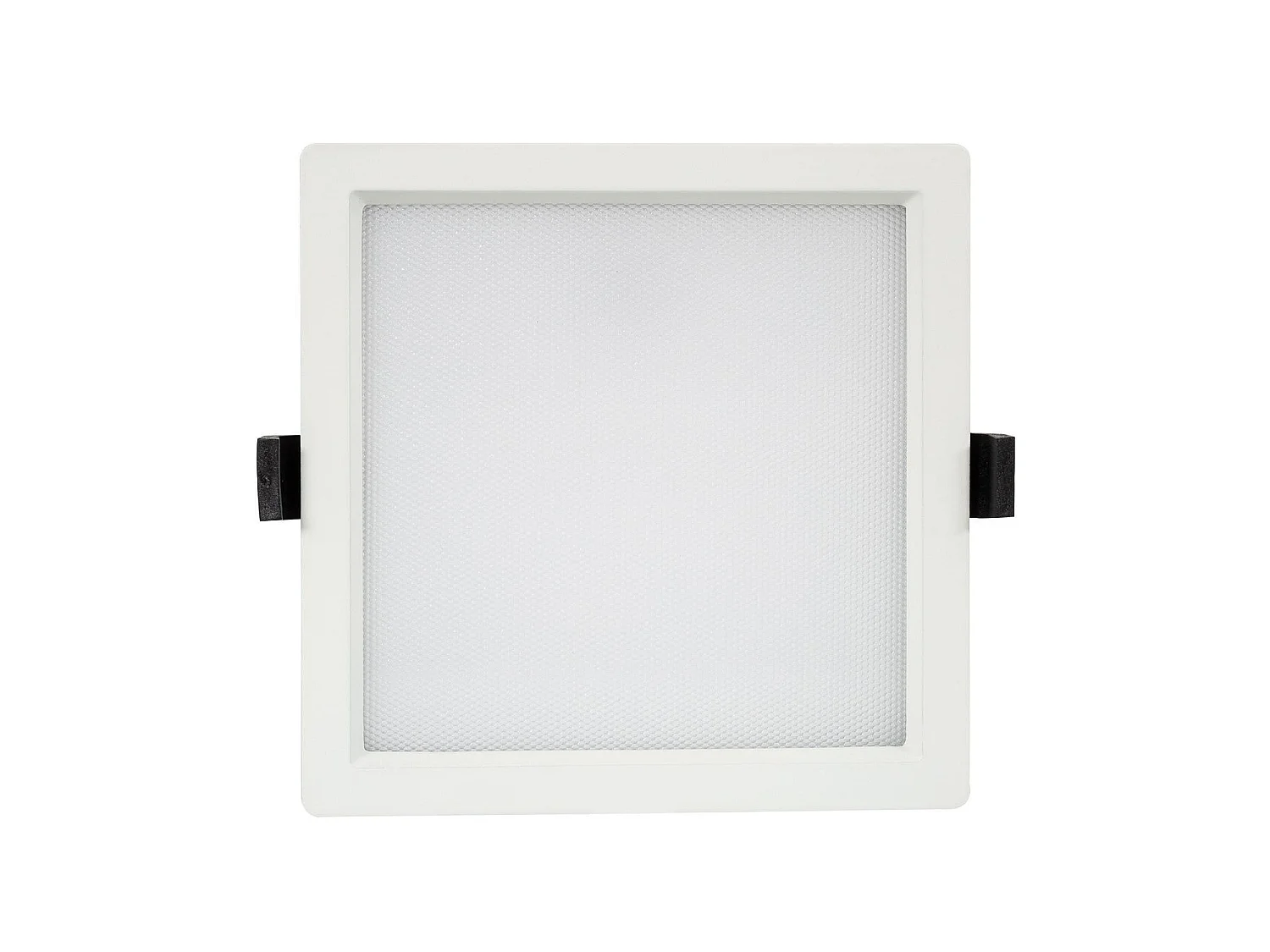 Downlight LED 25W Carré  Aero 130 lm/W Microprismatique  Coupe 165x165 mm 3000K - 4000K - 6000K Sélectionnable (chaud-neutre-froid)