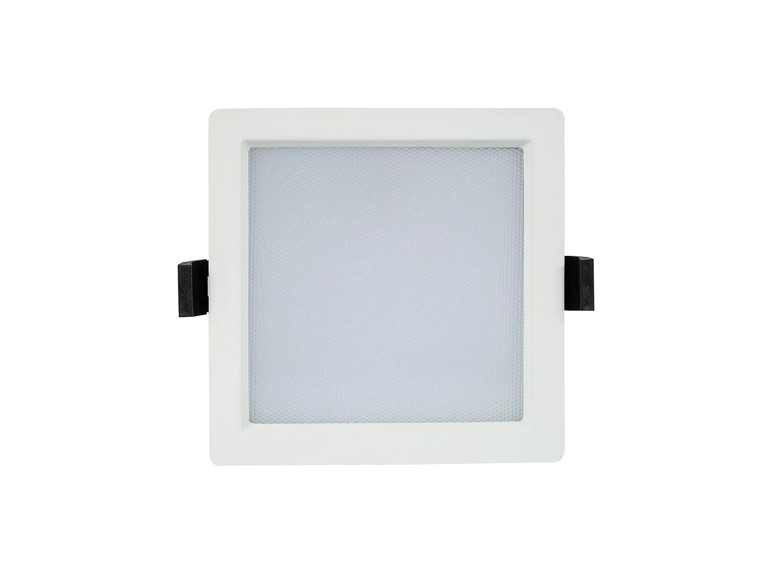 Downlight LED 15W Carré  Aero 130 lm/W Microprismatique  Coupe 135x135 mm 3000K - 4000K - 6000K Sélectionnable (chaud-neutre-froid)