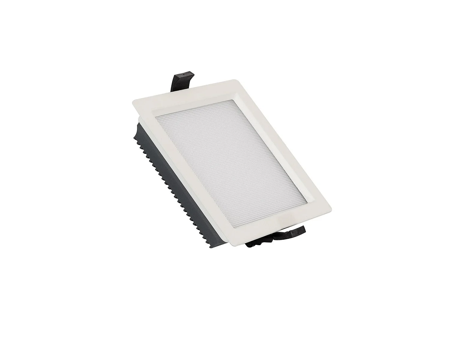 Downlight LED 15W Carré  Aero 130 lm/W Microprismatique  Coupe 135x135 mm 3000K - 4000K - 6000K Sélectionnable (chaud-neutre-froid)