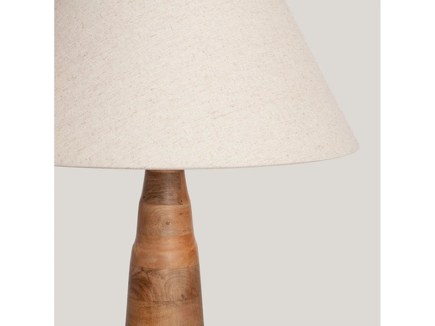 Lámpara de Pie Madera Zeil Rajesh ILUZZIA Beige