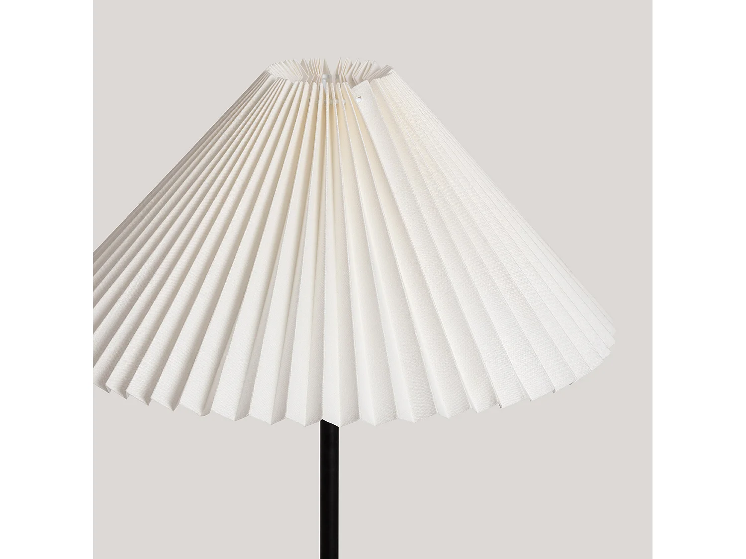 Lámpara de Pie Madera Leonessa ILUZZIA Blanco Roto