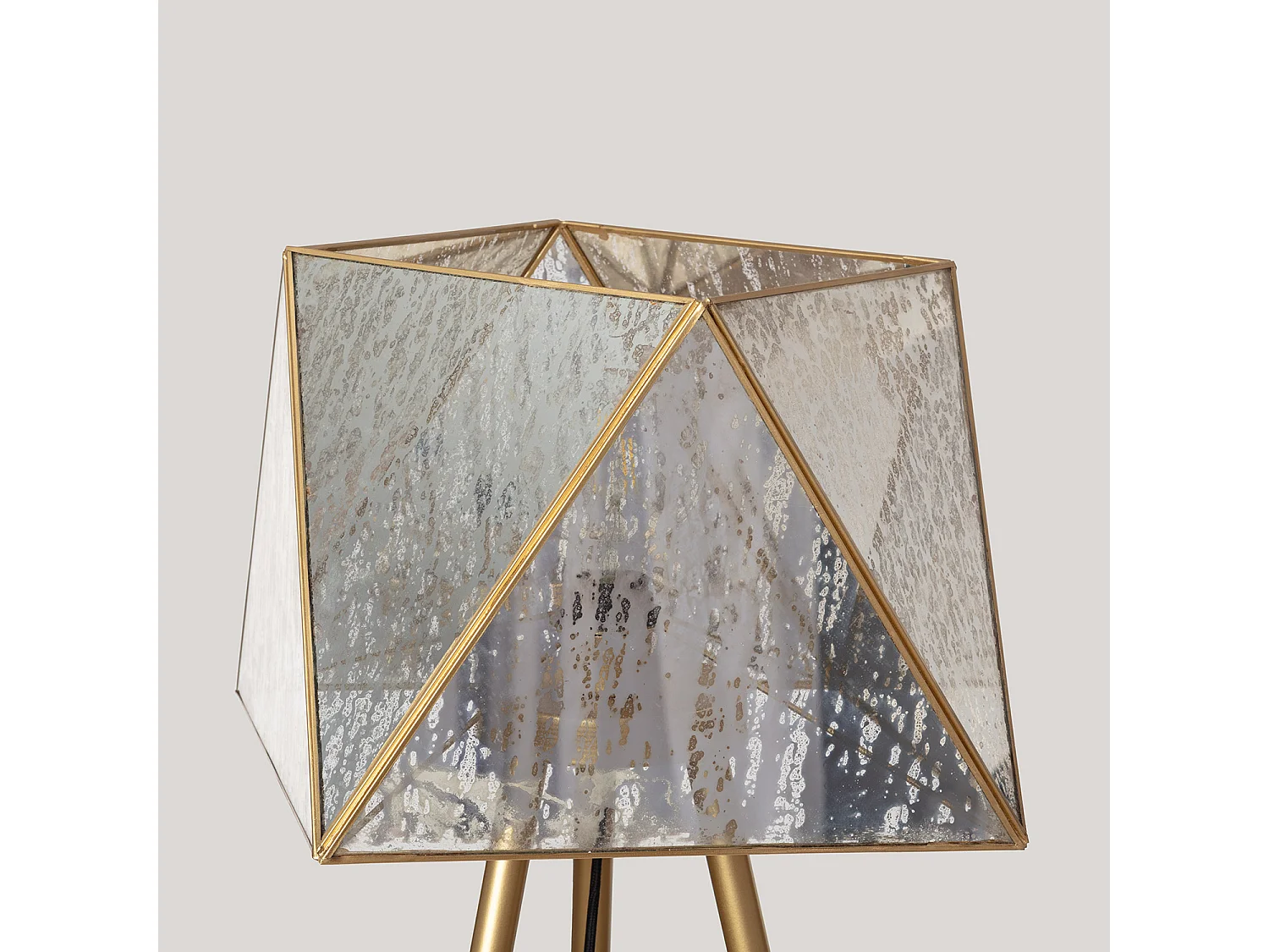 Lámpara de Pie Metal Cristal Mattina ILUZZIA Dorado