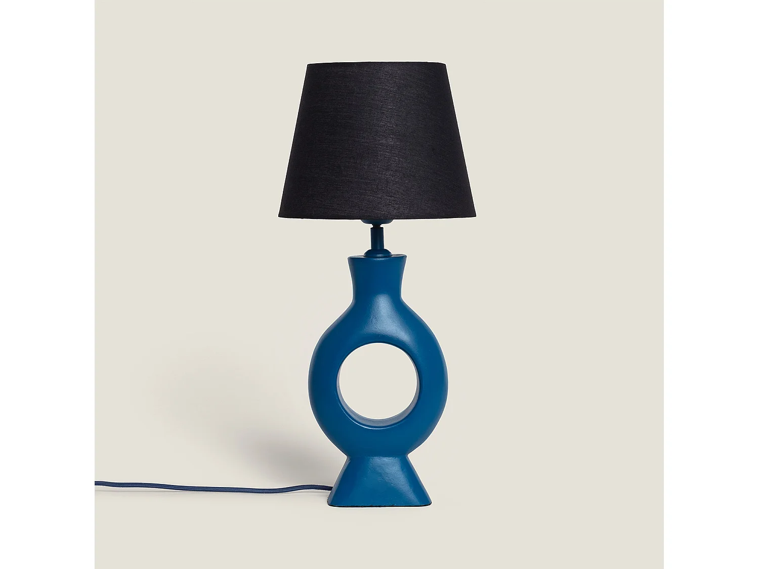 Lampe à Poser Résine Dimahis Bleu