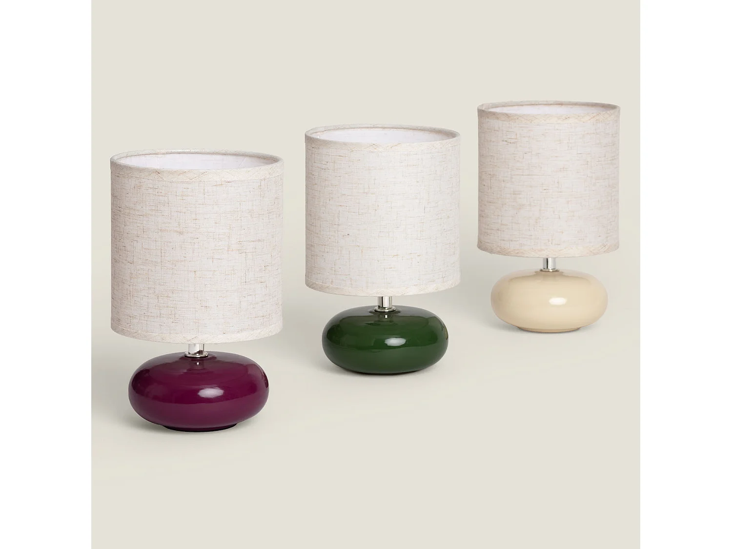 Lámpara de Mesa Cerámica Nori S Violeta