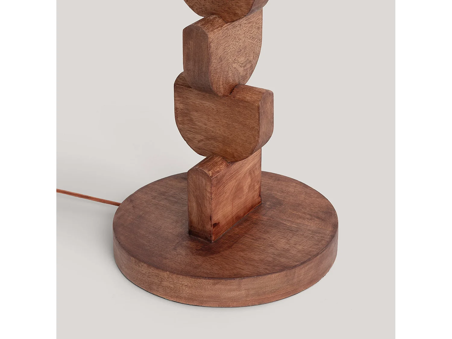 Lampada da Tavolo Legno Dagmar Bianco