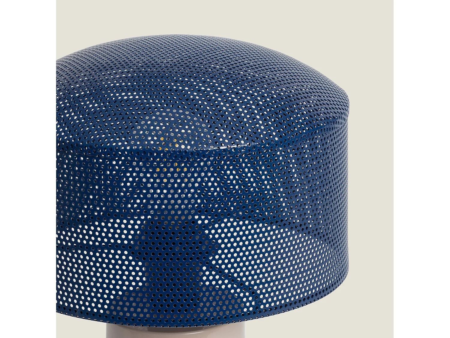 Lámpara de Mesa Metal Kondavil Beige
