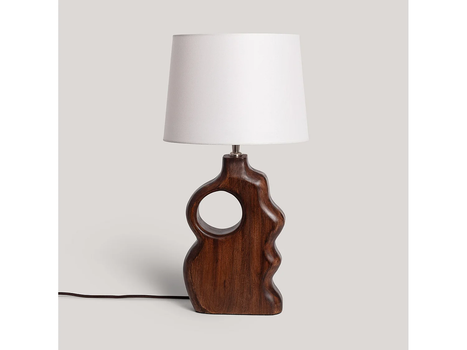 Lámpara de Mesa Madera Hunar V ILUZZIA Natural