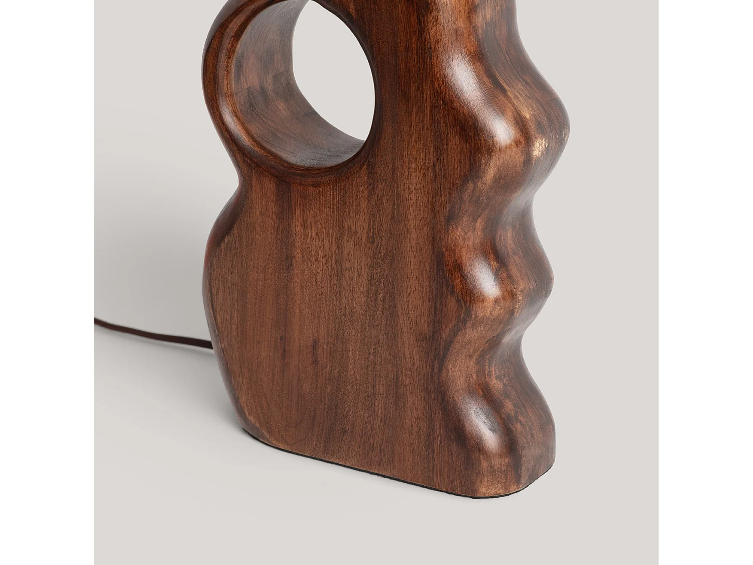 Lámpara de Mesa Madera Hunar V ILUZZIA Natural