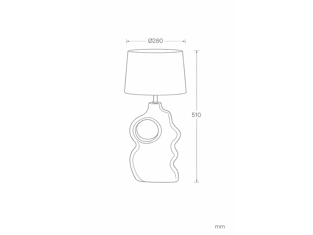 Lámpara de Mesa Madera Hunar V ILUZZIA Natural
