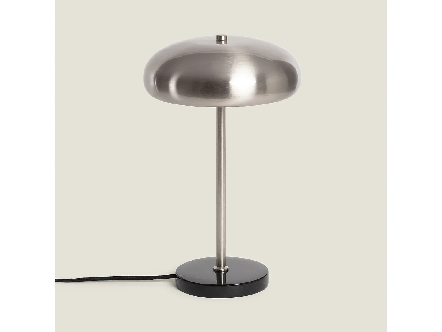 Lámpara de Mesa Metal Aleisk Níquel