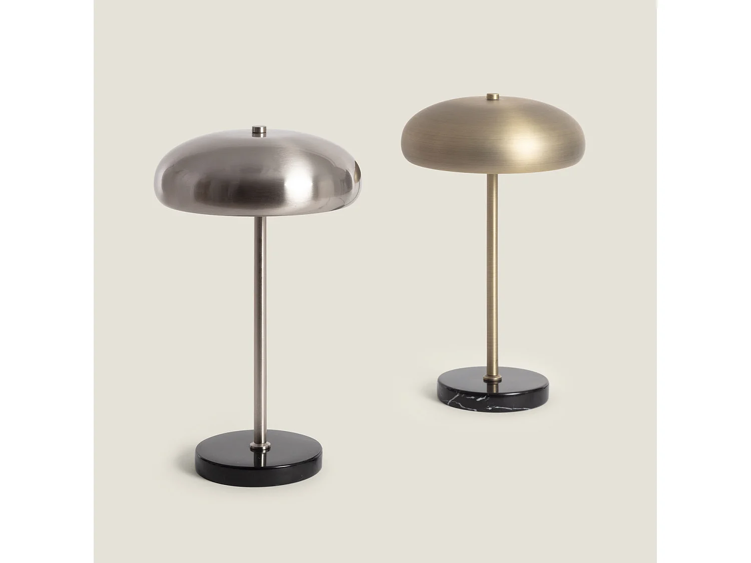 Lámpara de Mesa Metal Aleisk Níquel