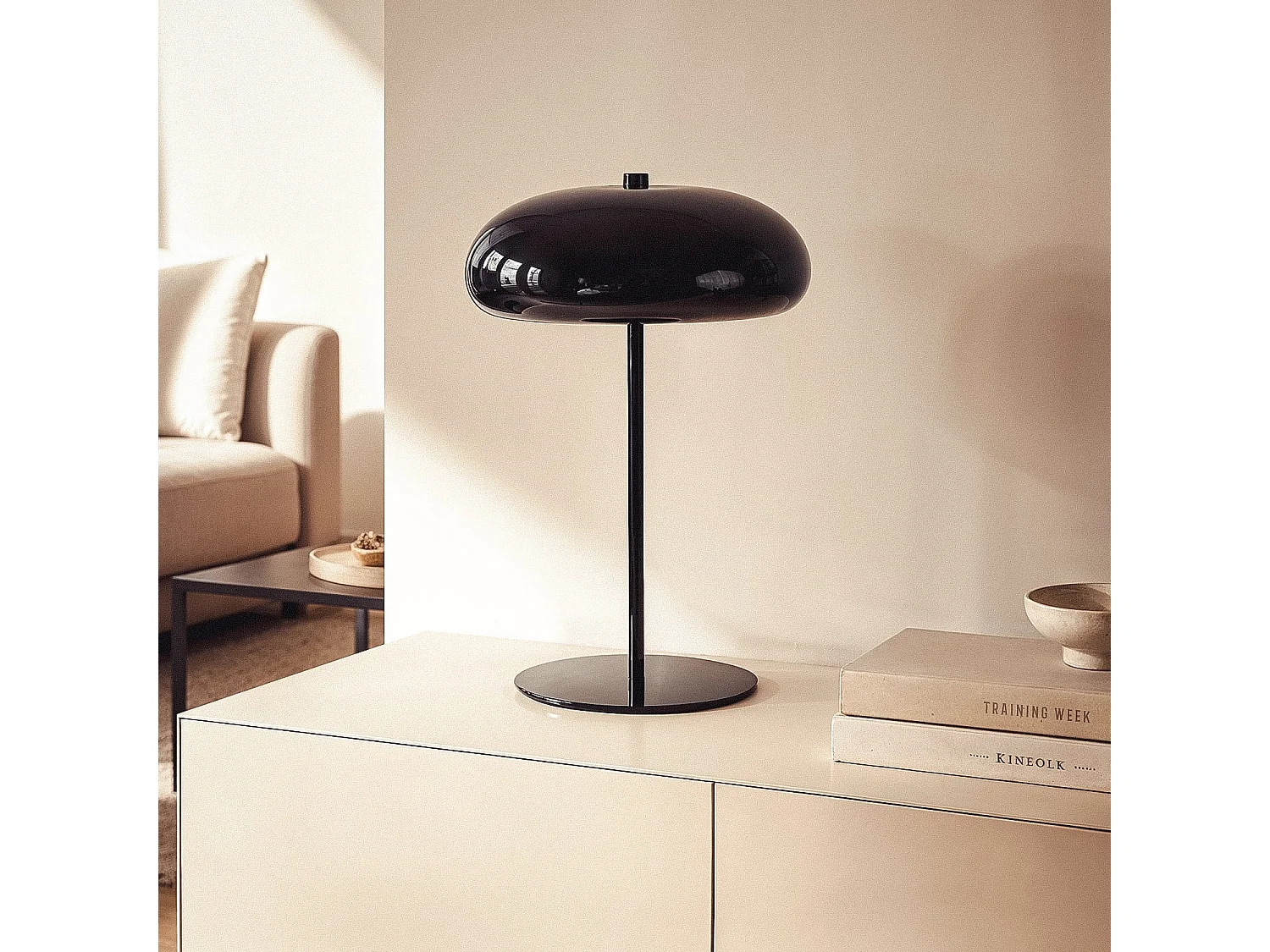 Lámpara de Mesa Metal Catalina Negro