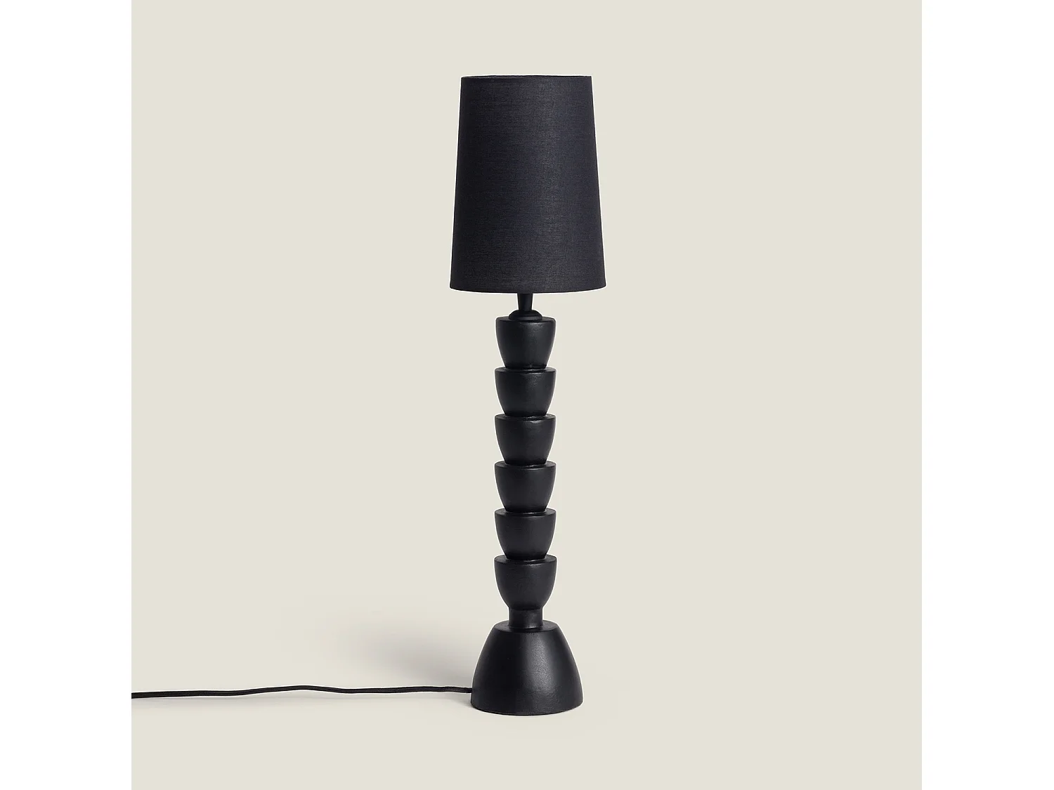 Lampe à Poser Résine Darian Moutarde