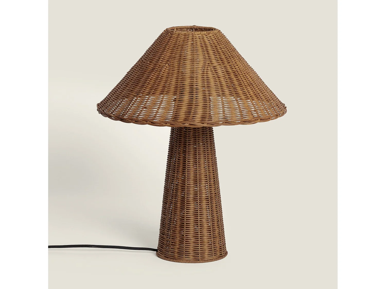 Lámpara de Mesa de Ratán Nara M Marrón