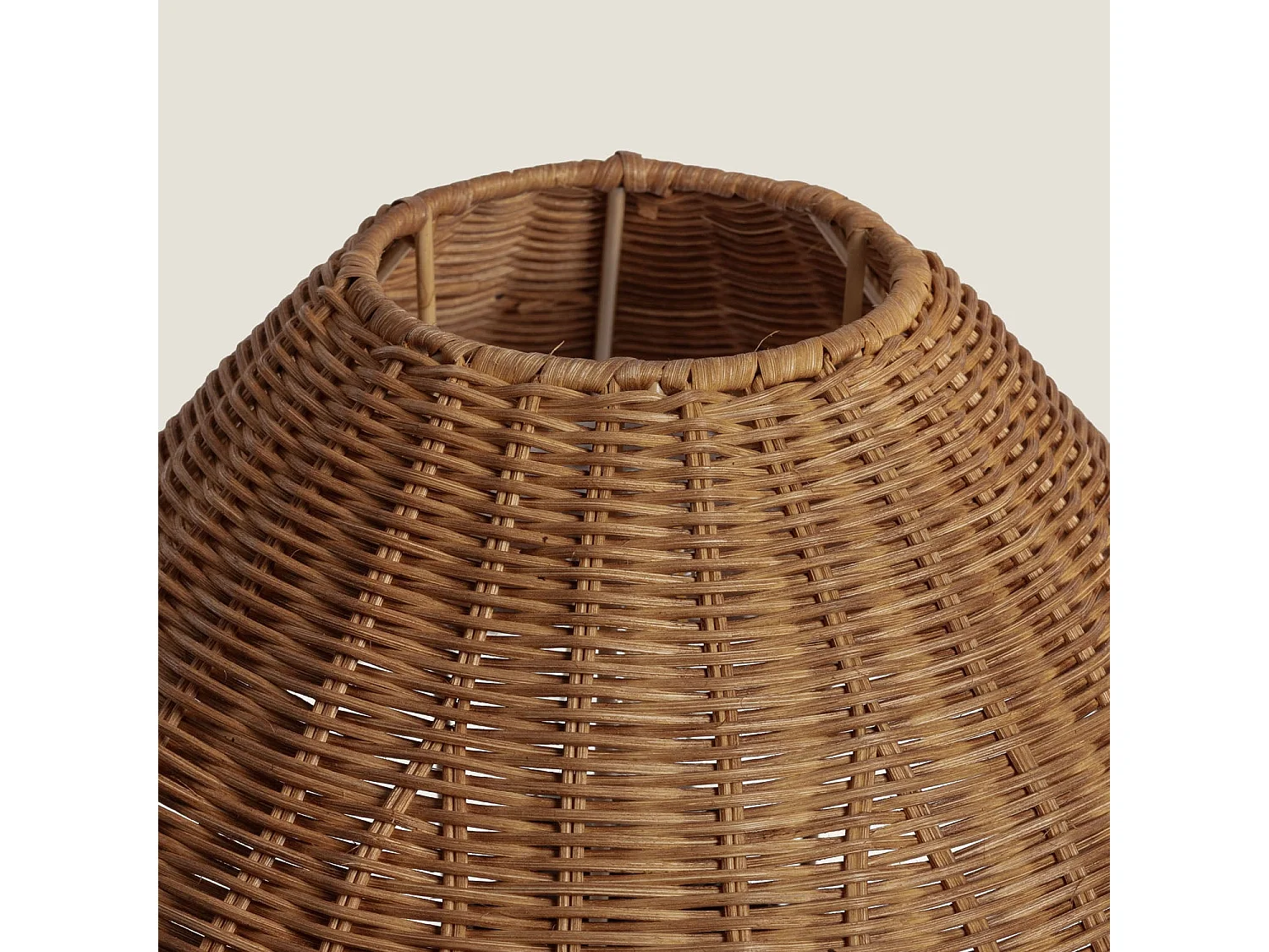 Lámpara de Mesa de Ratán Nara M Marrón