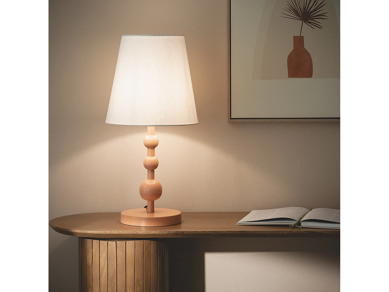Lampe à Poser Métal Nunda Pêche