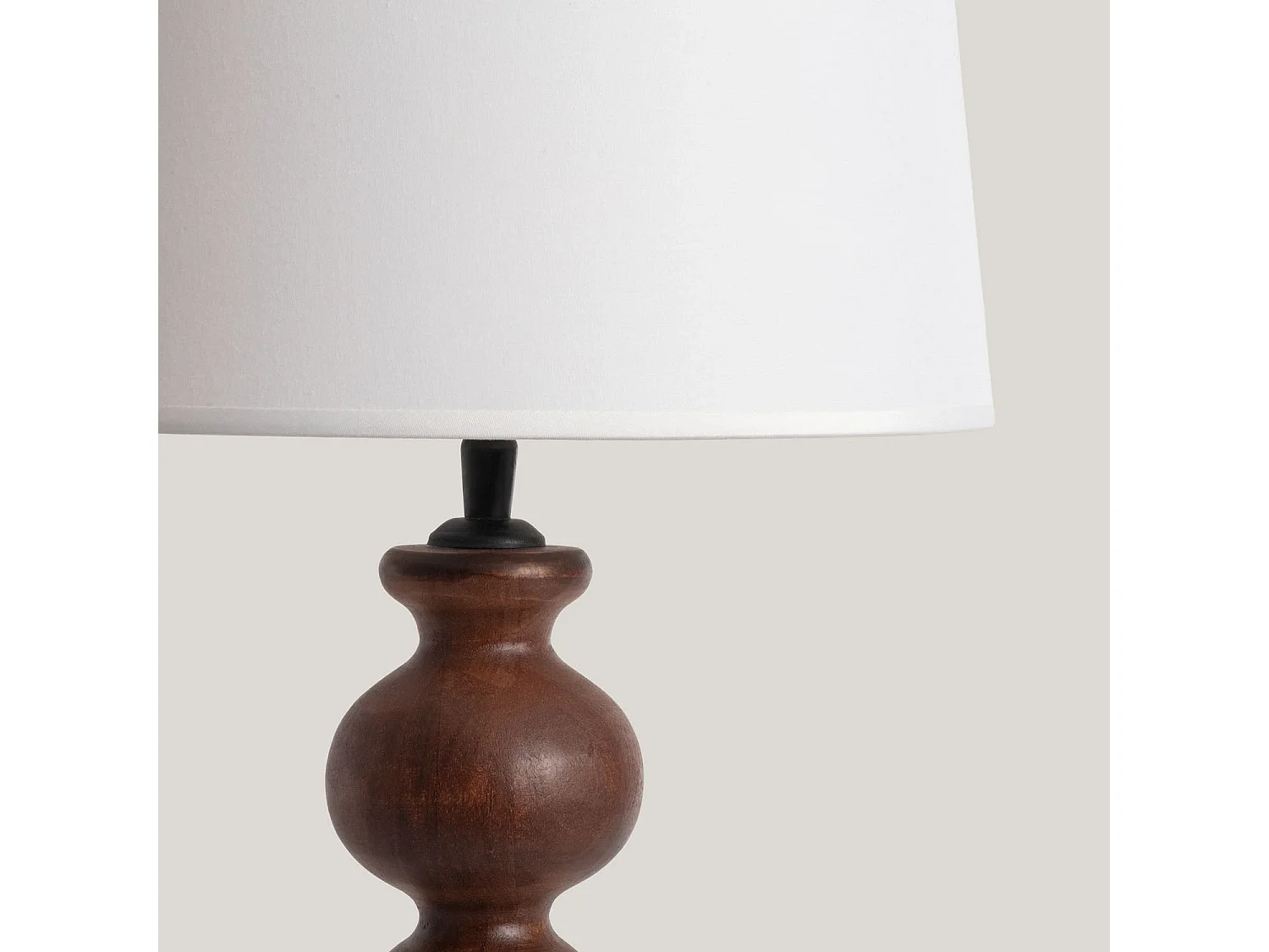 Lámpara de Mesa Madera Zeda Stuvan Blanco