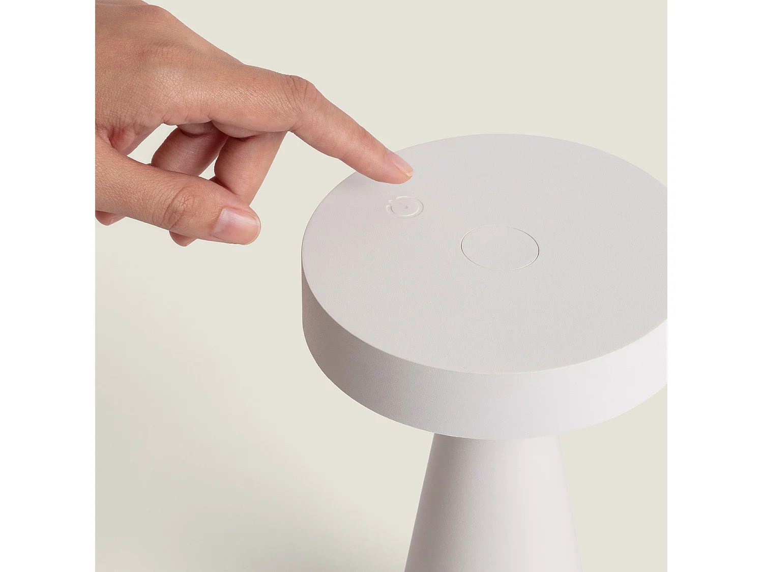 Lampe à Poser LED Métal sans Fil pour Extérieur Catinca Blanc