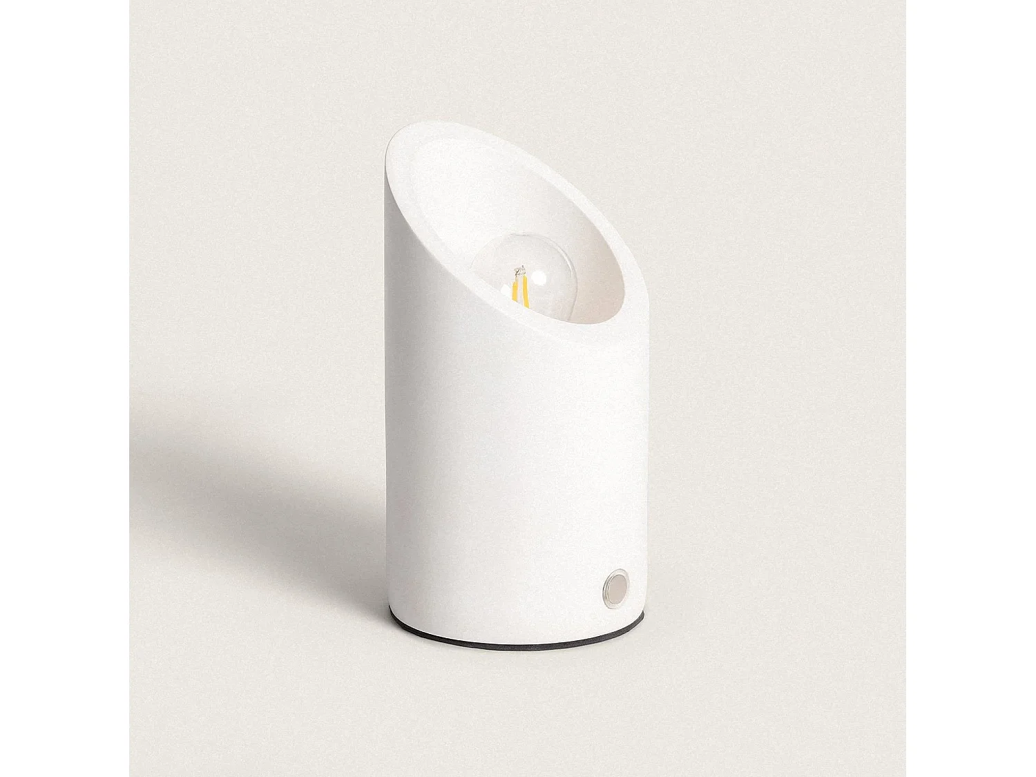 Lámpara de Mesa Yeso Rise Uplighter con Batería USB Recargable Blanco